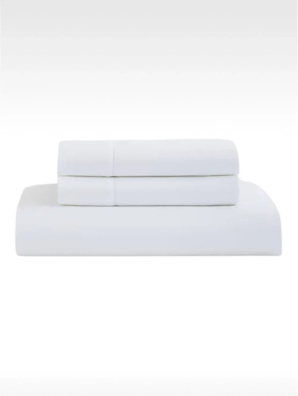 Quince White 100% Cotton King 3-Piece Bedding Set Flat Sheet & 2 Pillowcases